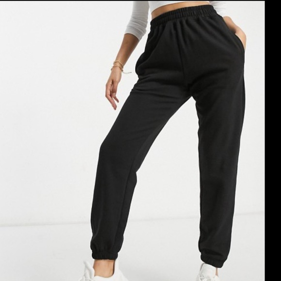 Missguided Pants - Misguided black joggers
